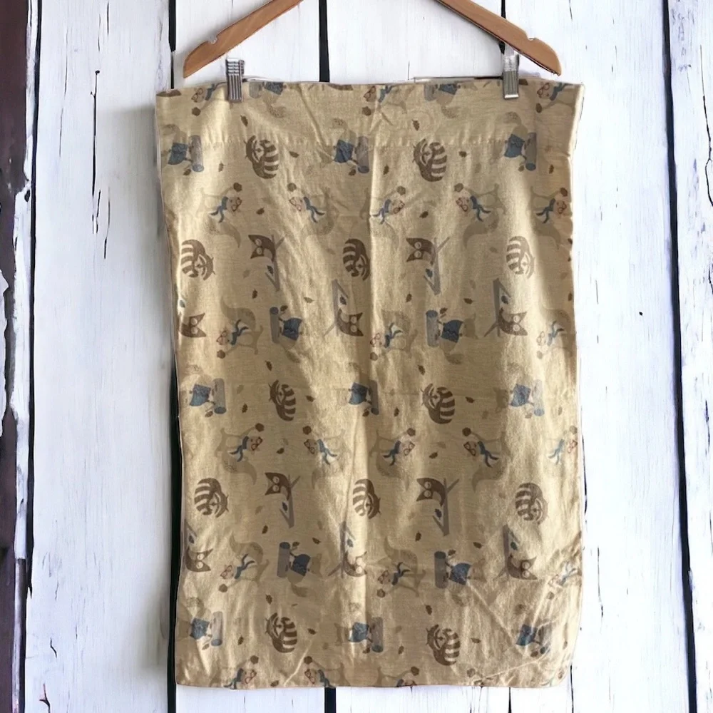 🤑10/$100 Cannon Wild squirrel owl raccoon fox standard flannel pillow case